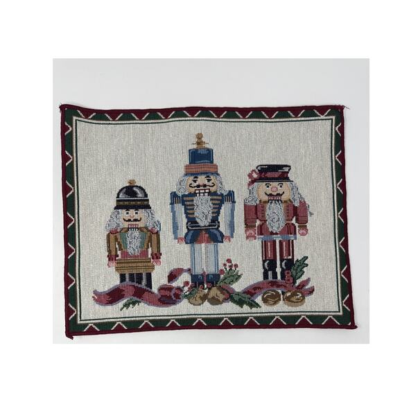 Nutcracker Christmas Placemat Vintage Style 16.5 x 13 Made in USA Holiday Decor - Picture 7 of 9